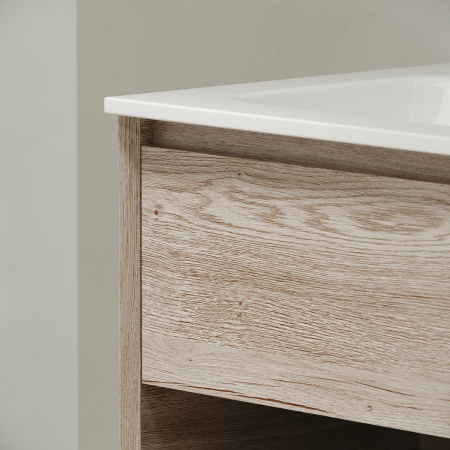 Тумба под раковину Sancos Marmi 1.0 MR1.080EG 80х40 подвесная цвет коричневый